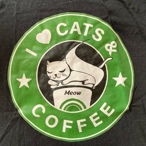 Graphic Tank Top “I Love Cats and Coffee” - Picture 2 of 3